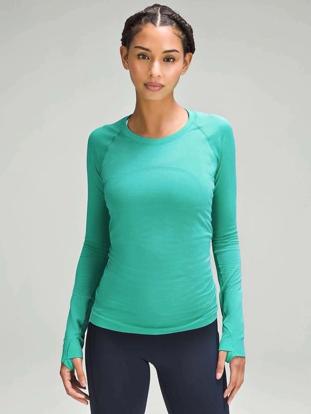 Lululemon Swiftly Tech Long-Sleeve Shirt 2.0 Women's Green Long Sleeve Athletic